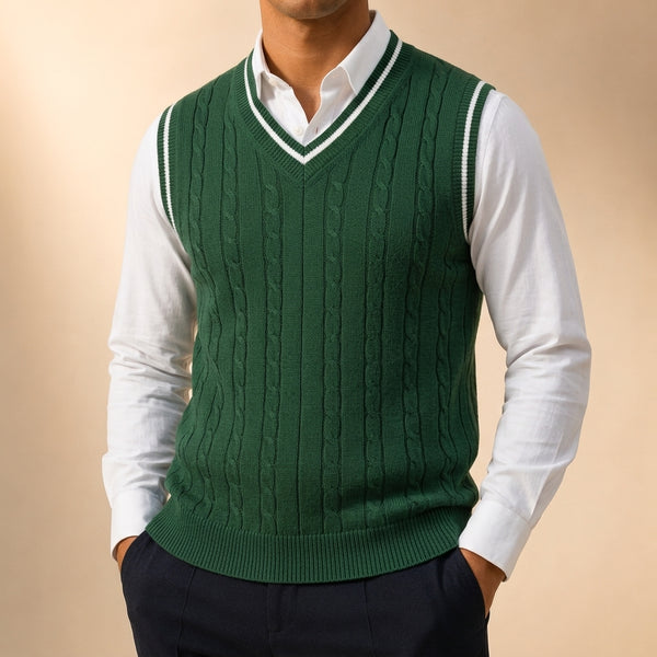 Beckett Cable Knit Vest