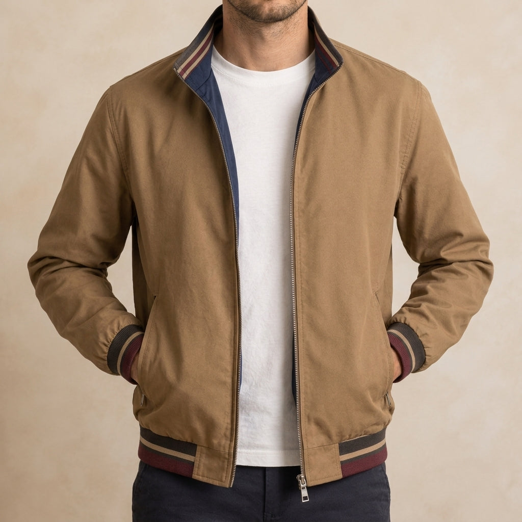 Khaki & Navy Blue