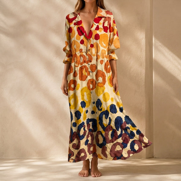 Pawhuska Printed Shirt Dress
