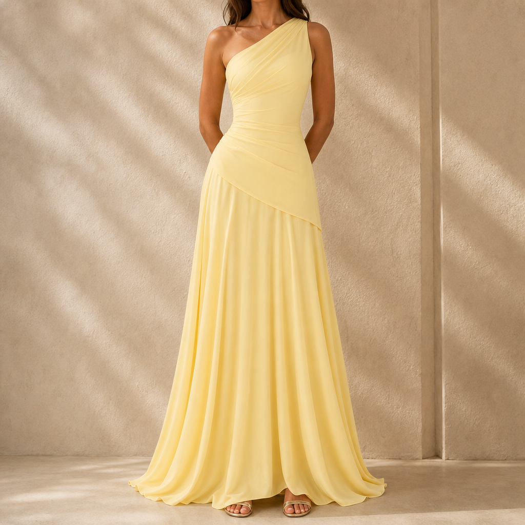 Hazel One-Shoulder Maxi Dress