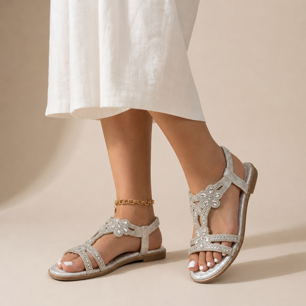 Jessa Embellished Orthopedic Sandals