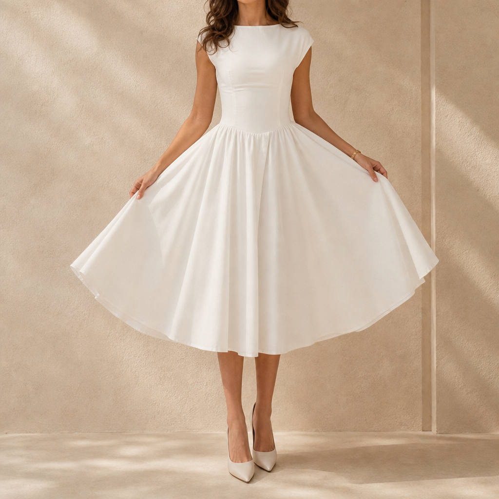 Willa Bateau Midi Dress