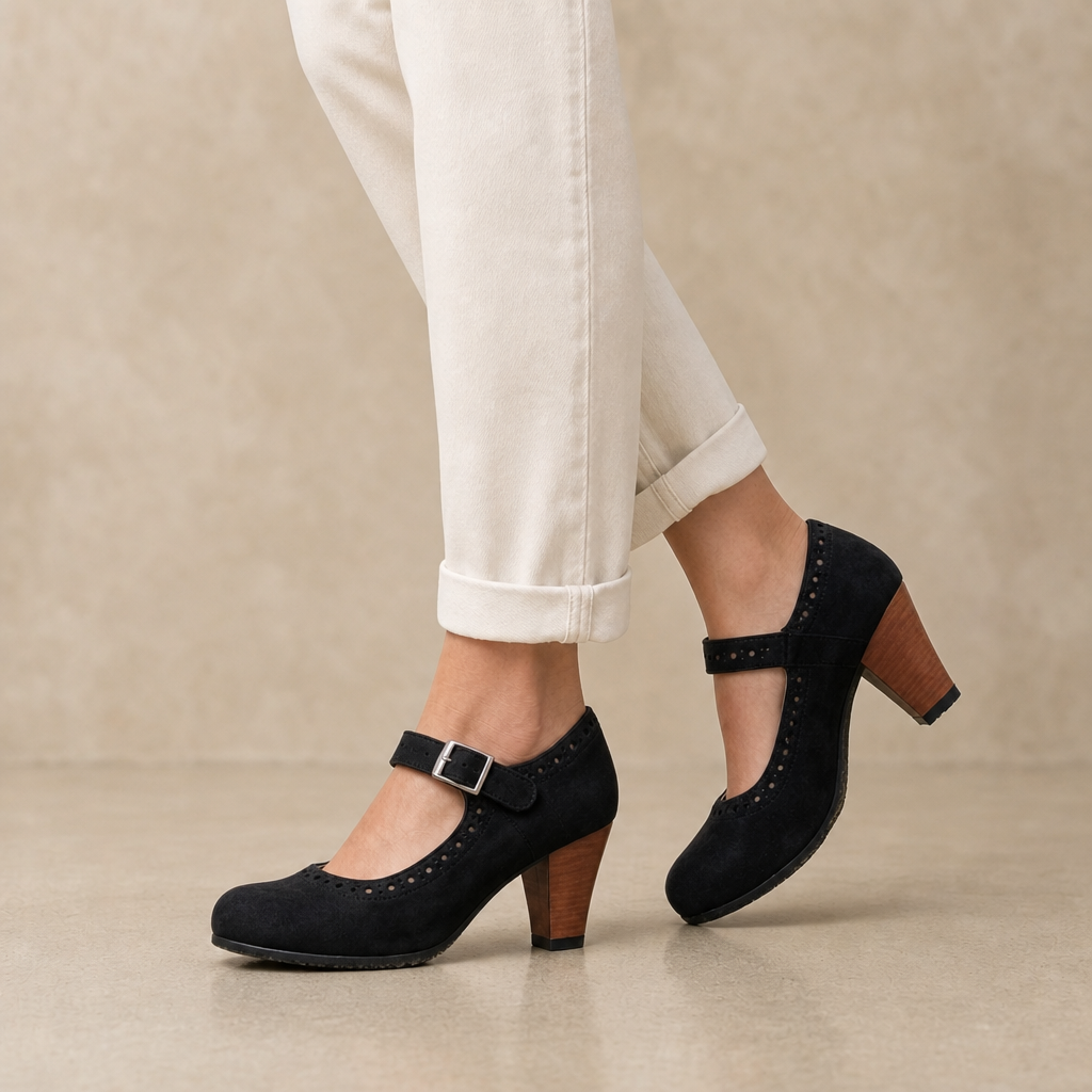 Cora Leather Heels
