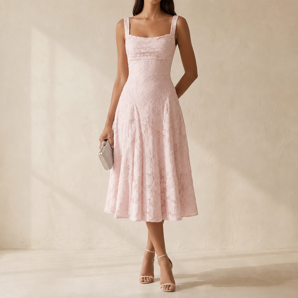 Clementine Jacquard Midi Dress