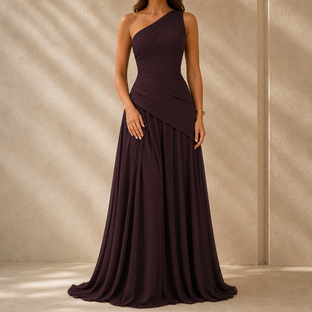 Hazel One-Shoulder Maxi Dress