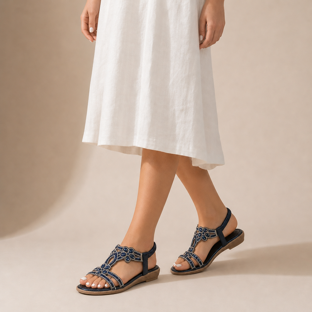 Jessa Embellished Orthopedic Sandals