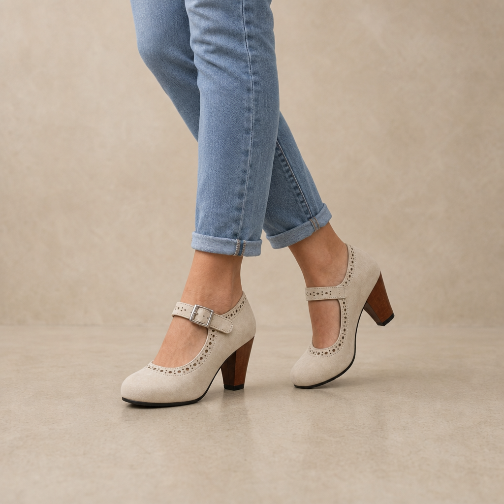 Cora Leather Heels