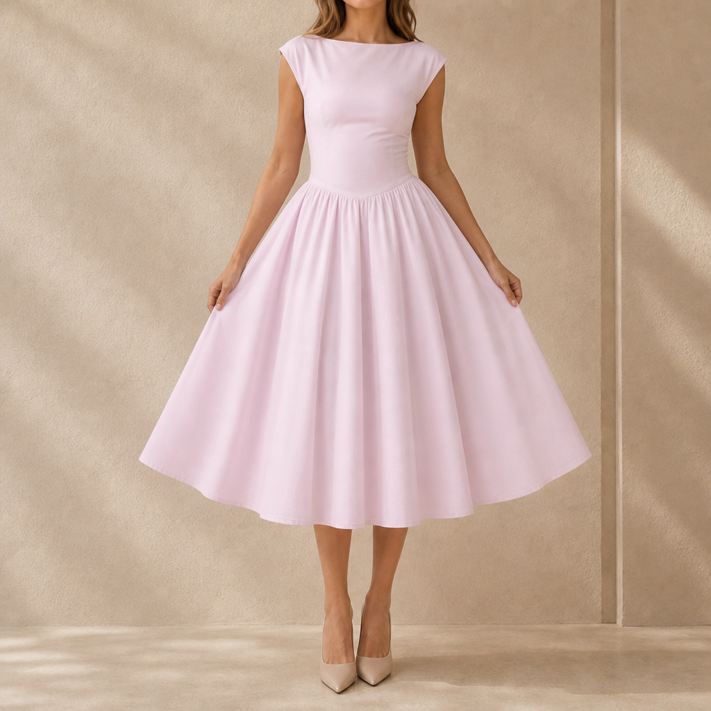 Willa Bateau Midi Dress