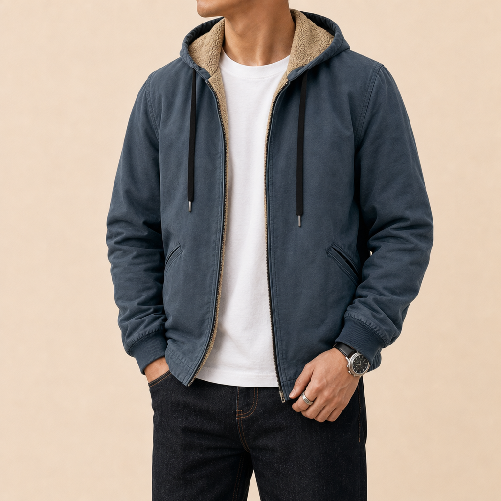 Sutton Plush Lined Zip Hoodie