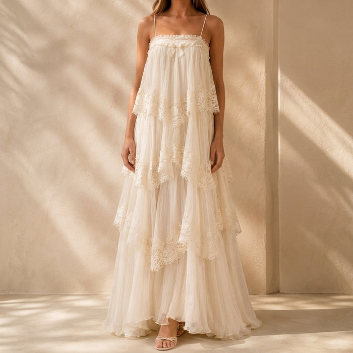 Georgia Women's Ruffled Tiered Sleeveless Maxi Dress