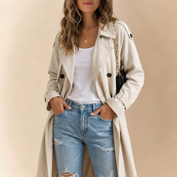 Isadora Women's Trench Coat Long