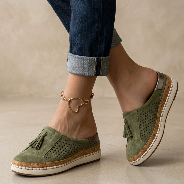 Margaret Suede Slip-Ons