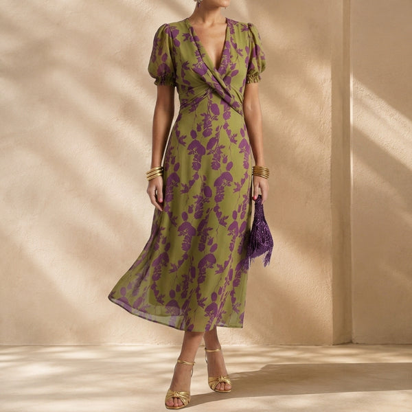 Caroline Relaxed Floral Midi Dress