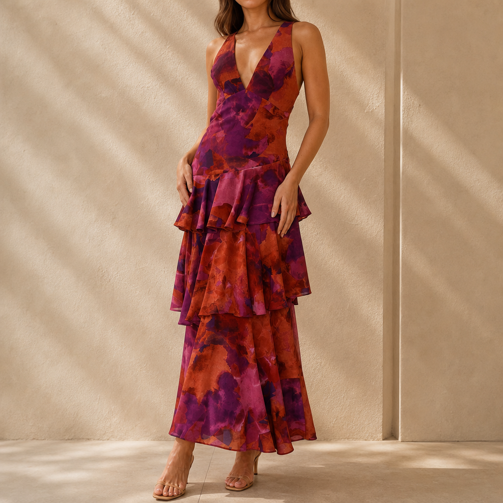 Adeline Tiered Maxi Dress
