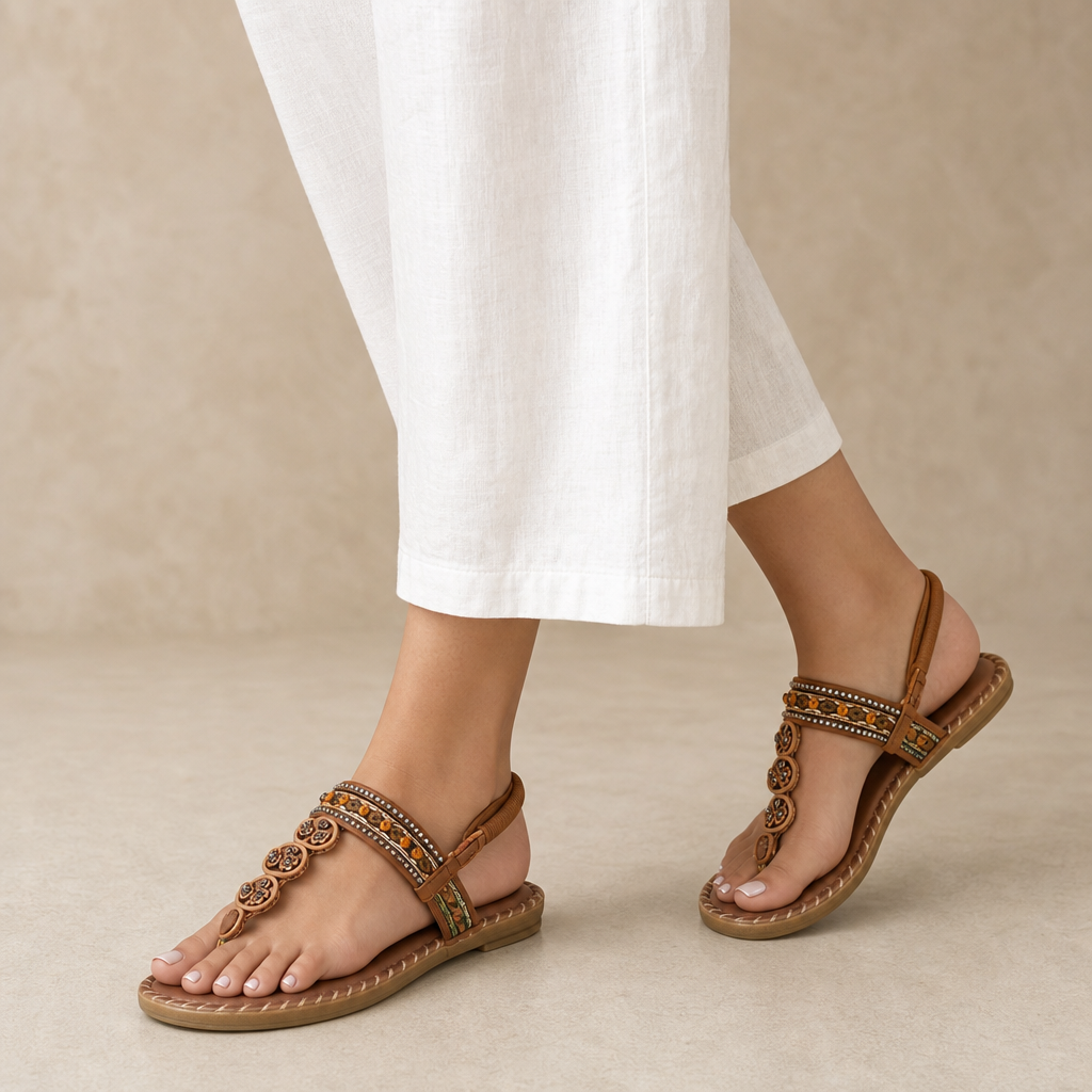 Flora Flat Sandals