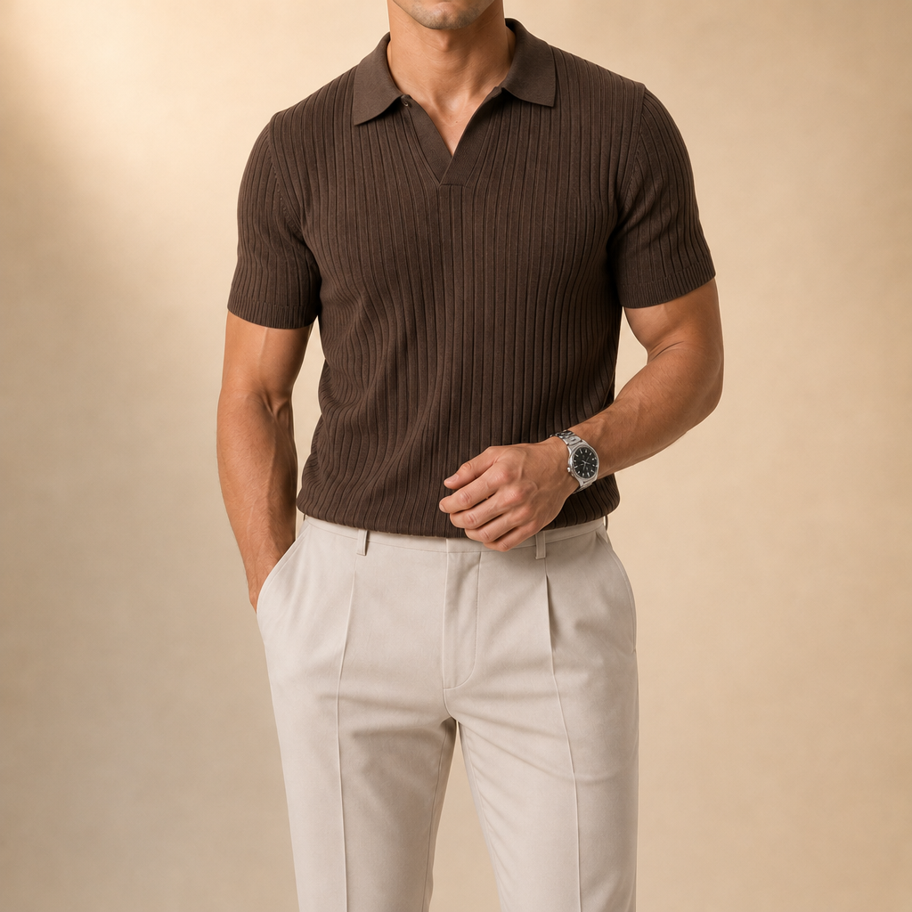 Shane Ribbed Polo