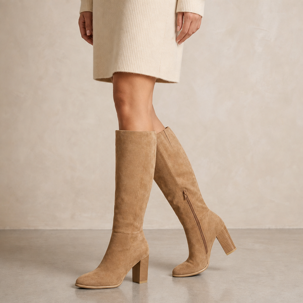 Callie Block Heel Knee-High Boots