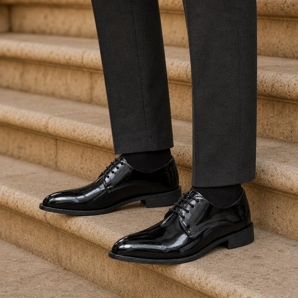Ezra Pointed Derby Shoes