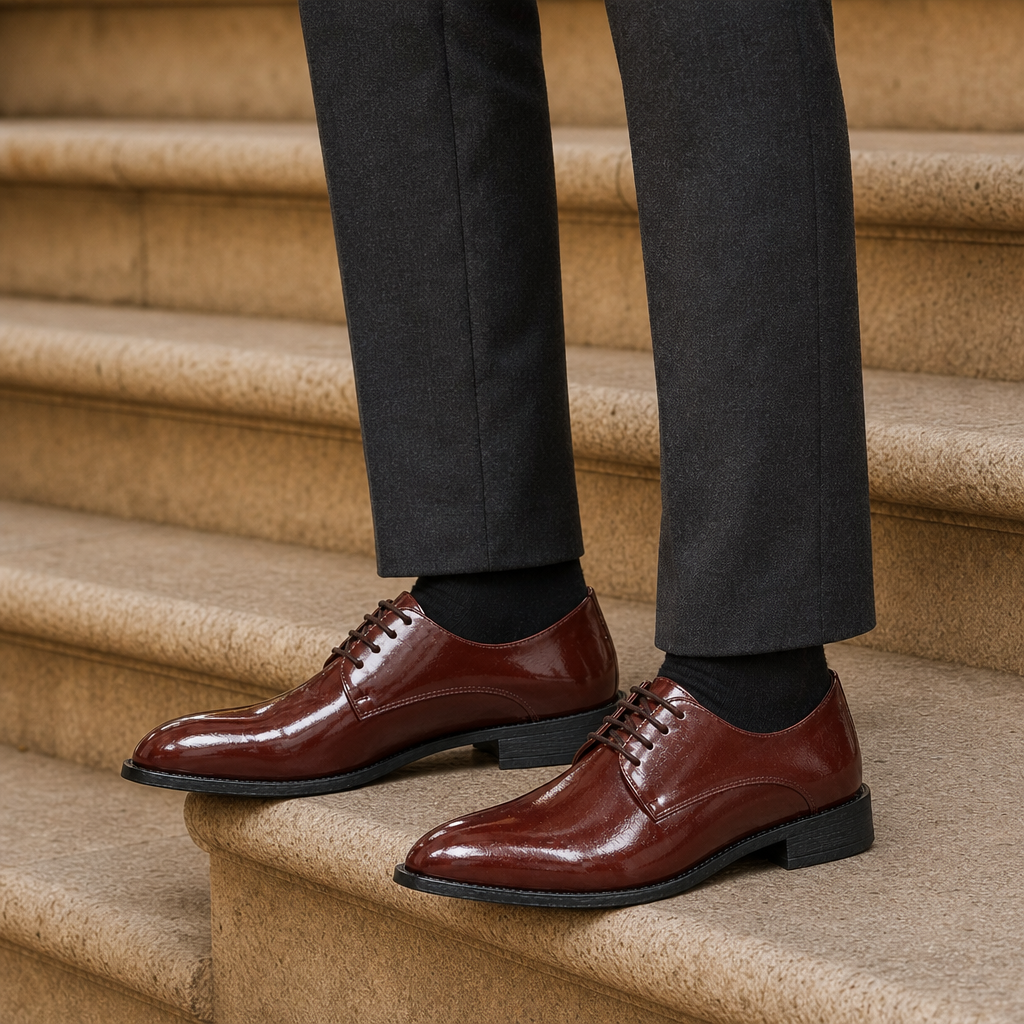 Ezra Pointed Derby Shoes