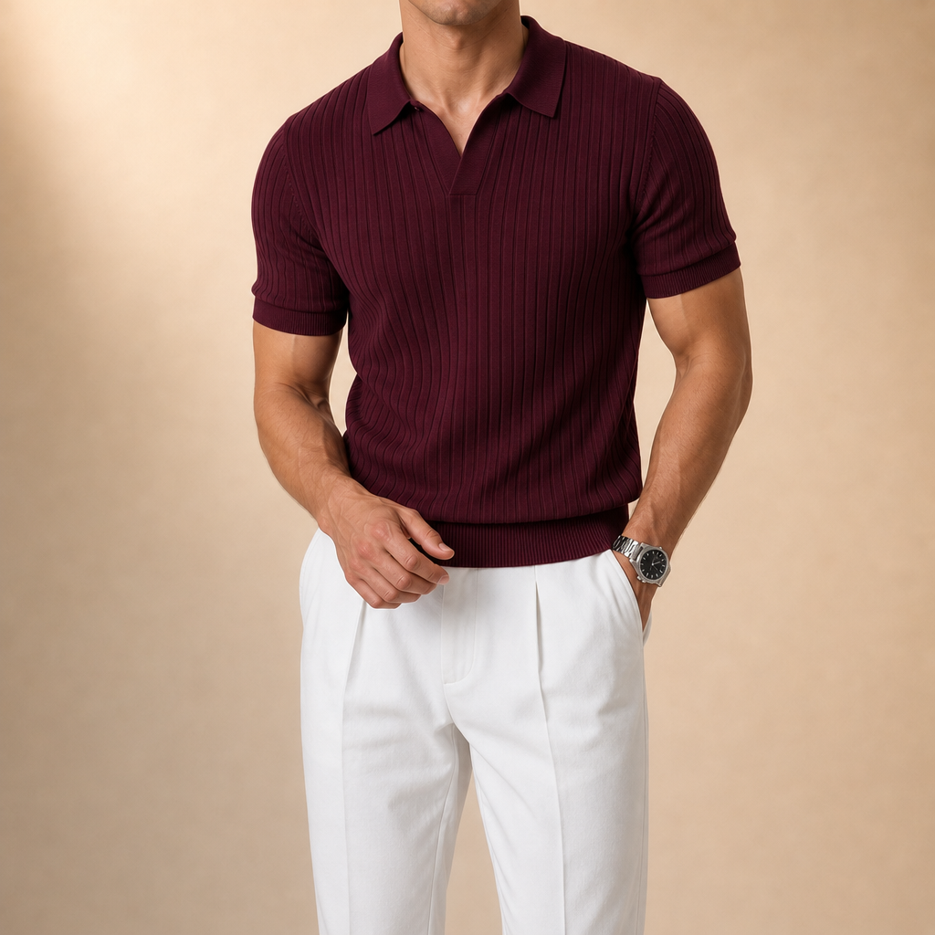 Shane Ribbed Polo