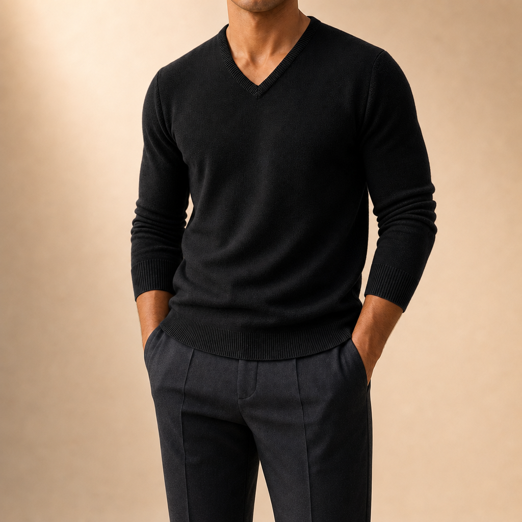 Tanner V-Neck Knit Sweater