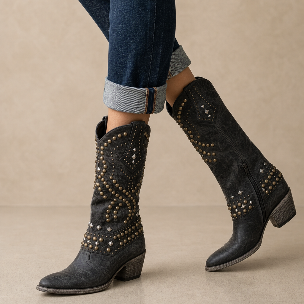 Tabitha Studded Orthopedic Boots