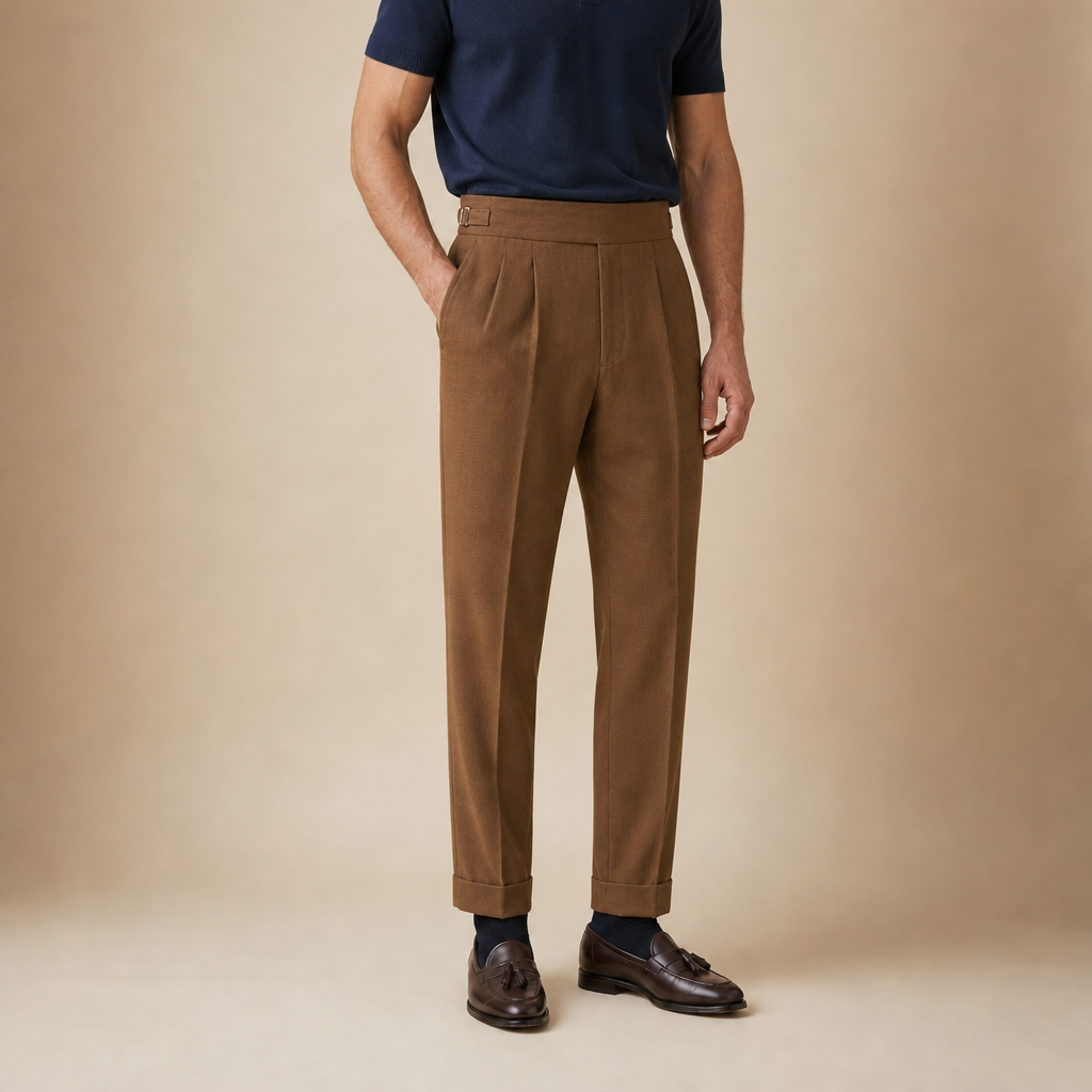 Heath Pleated Tailored Trousers