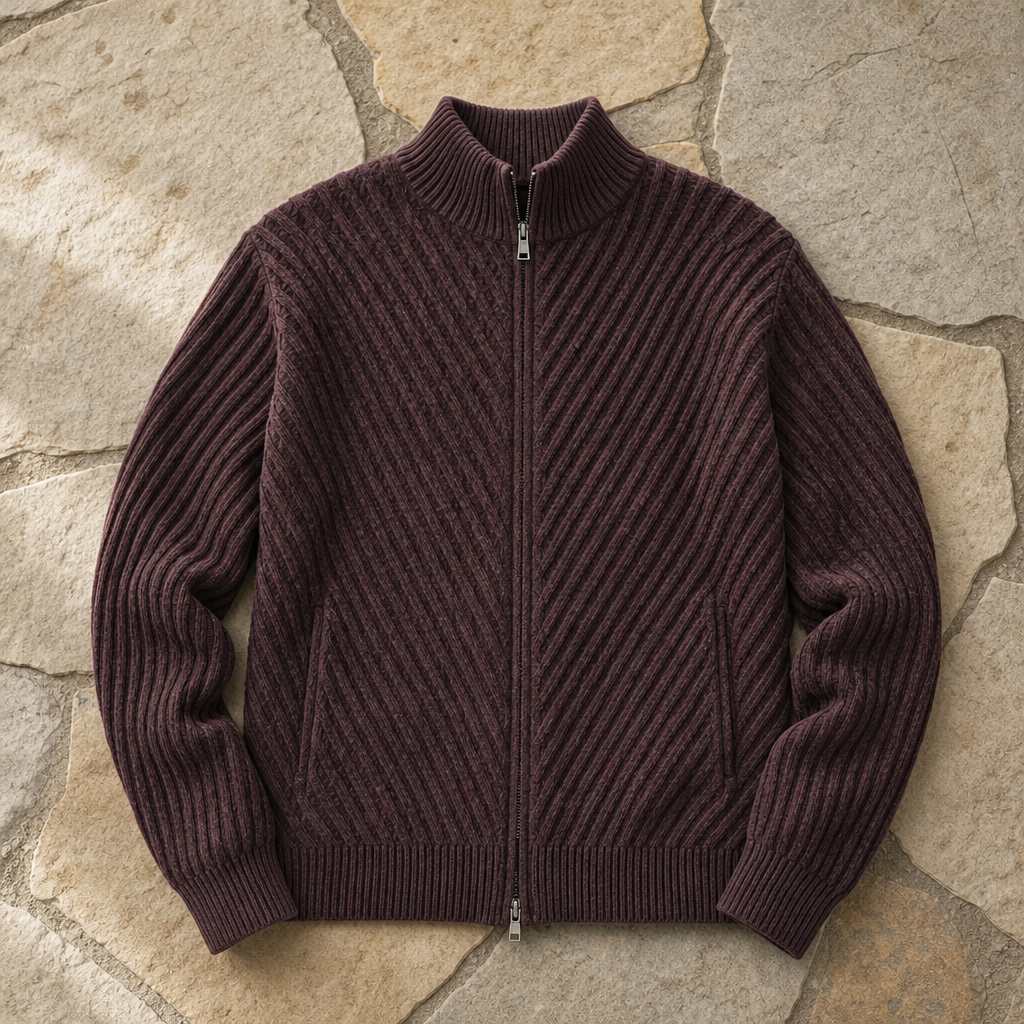 Jed Ribbed Knit Jacket