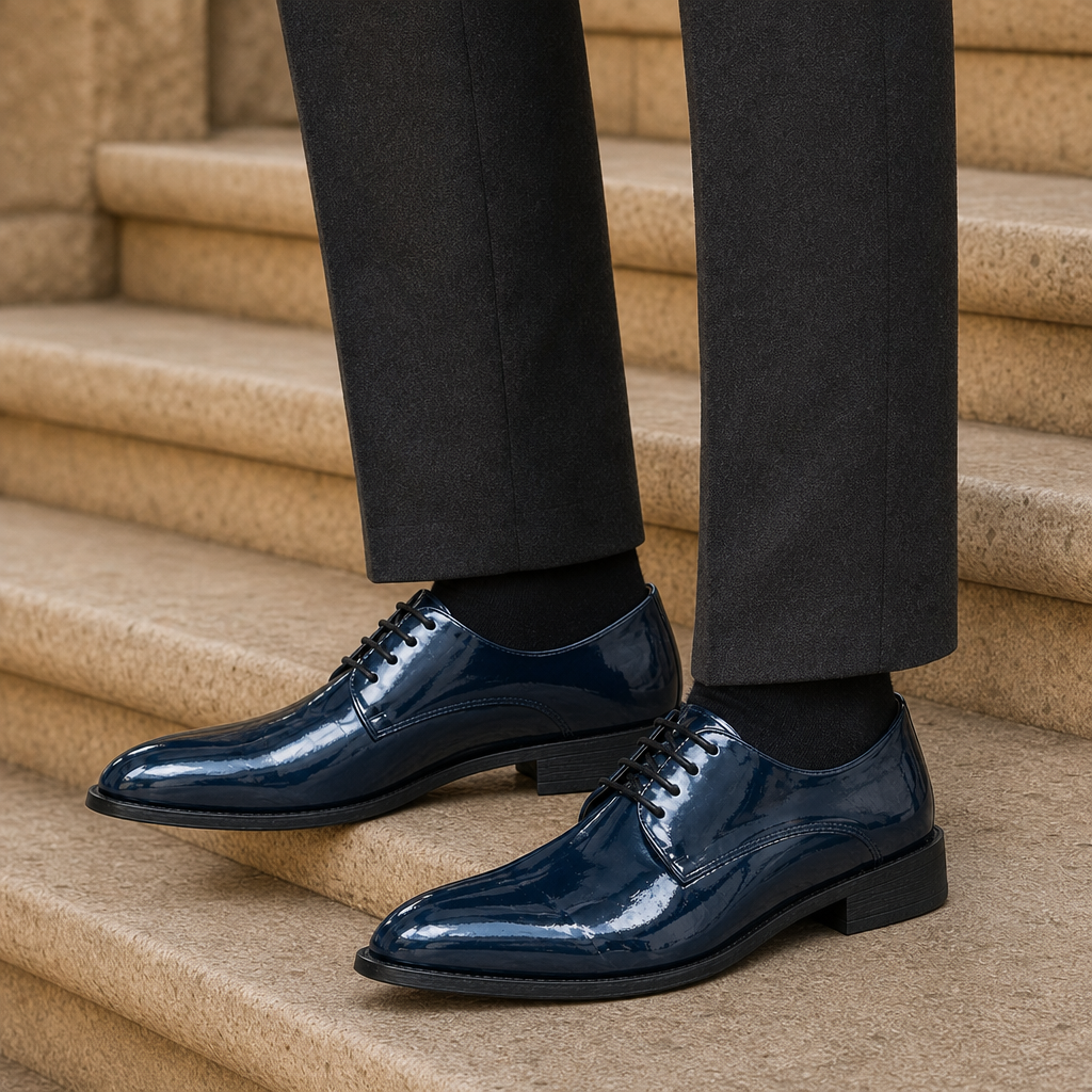 Ezra Pointed Derby Shoes