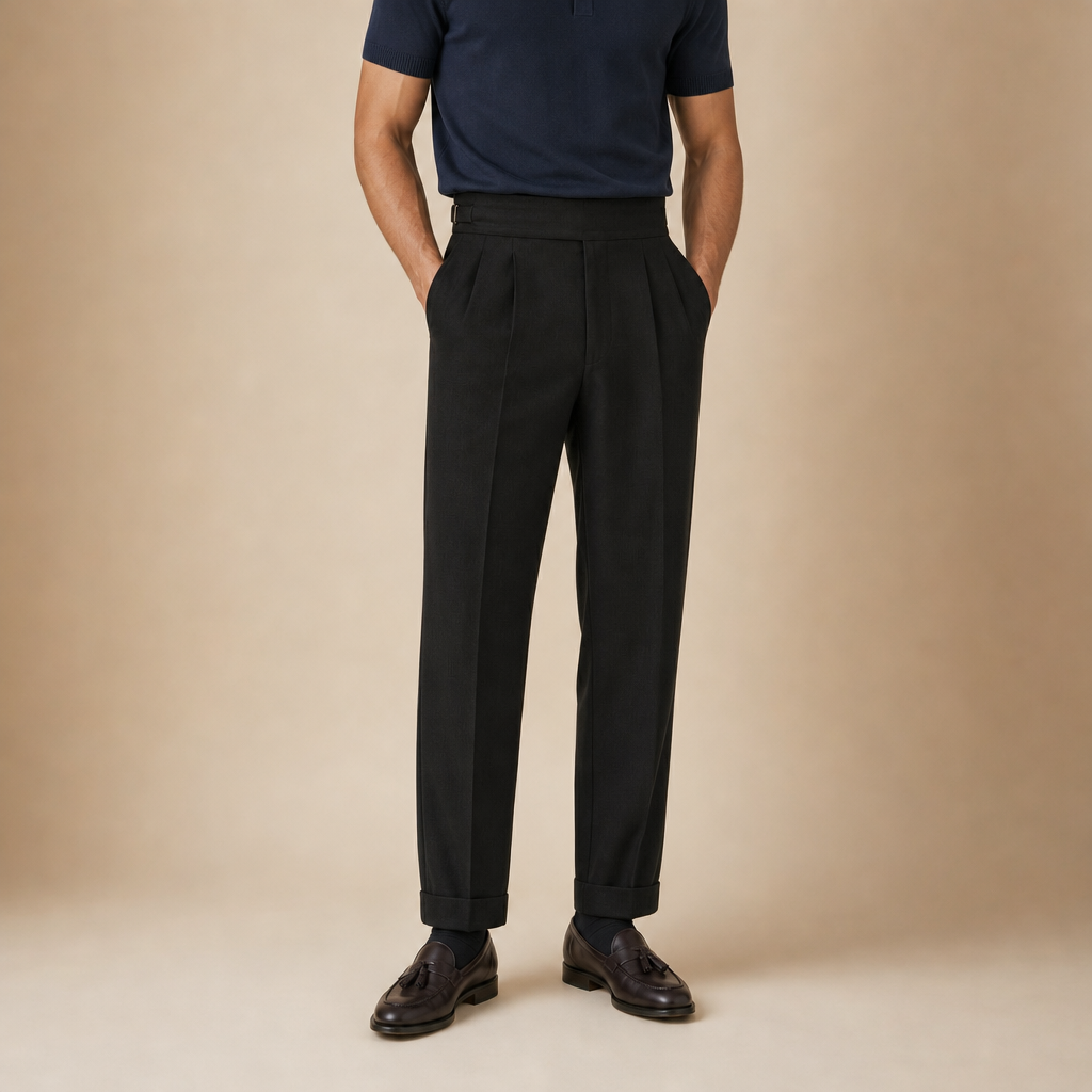 Heath Pleated Tailored Trousers