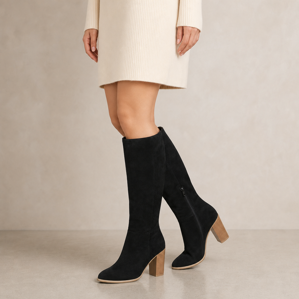 Callie Block Heel Knee-High Boots