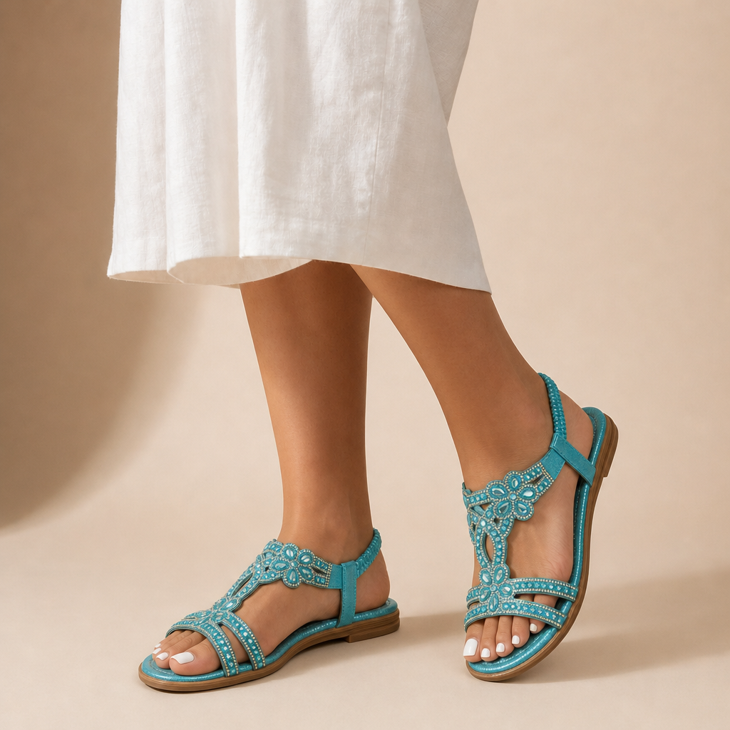 Jessa Embellished Orthopedic Sandals