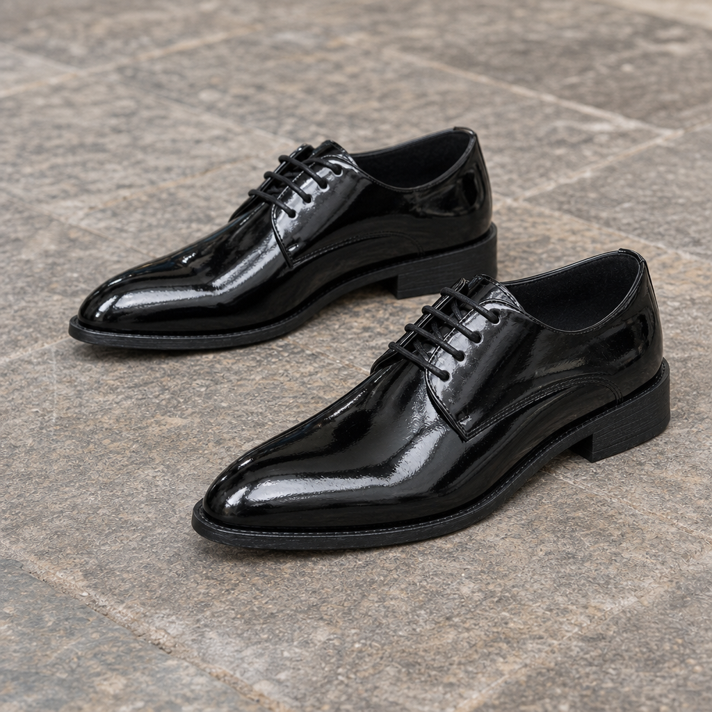 Ezra Pointed Derby Shoes