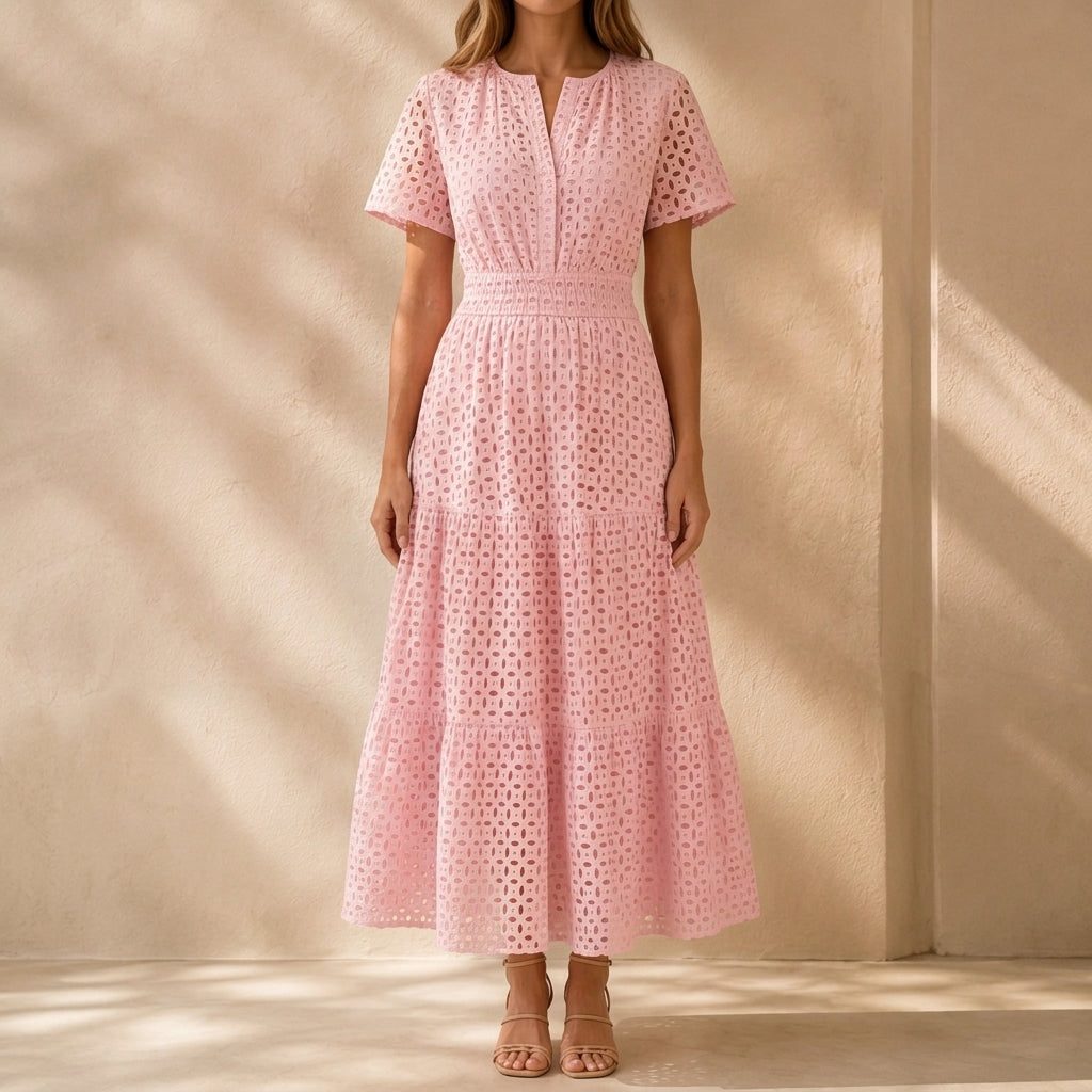 Winona Eyelet Midi Dress