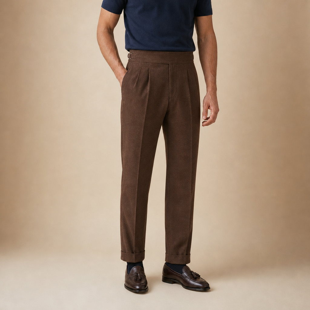 Heath Pleated Tailored Trousers