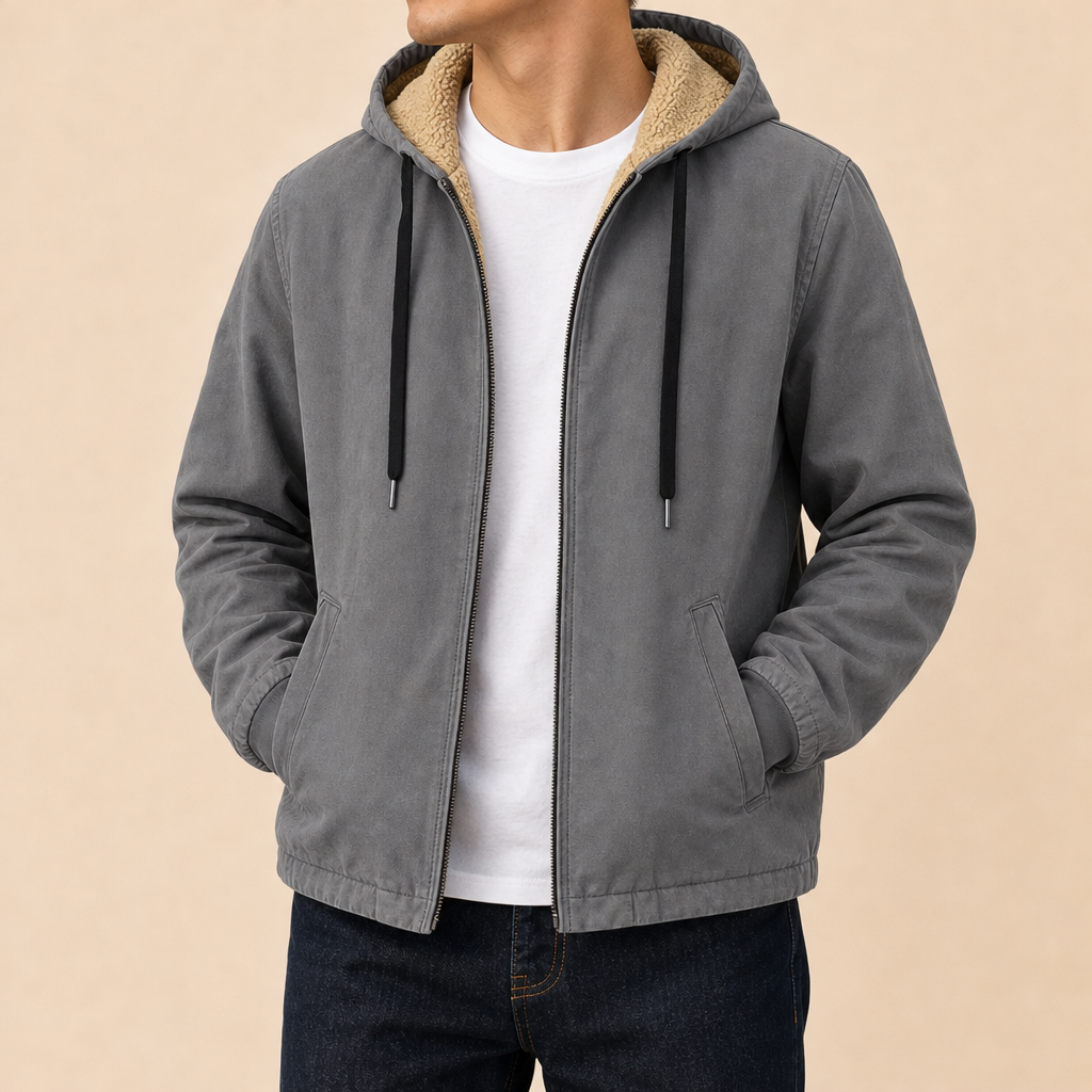 Sutton Plush Lined Zip Hoodie