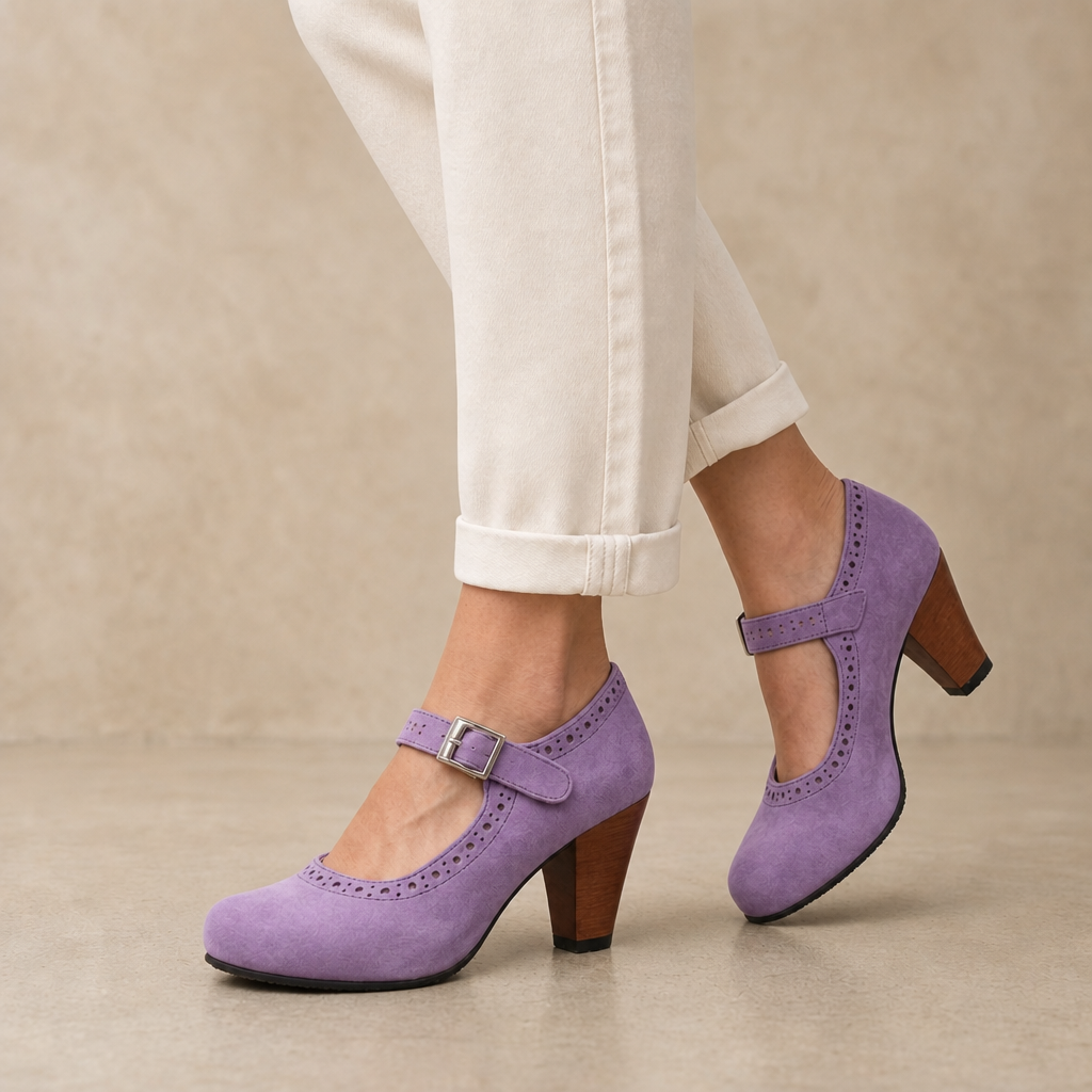 Cora Leather Heels