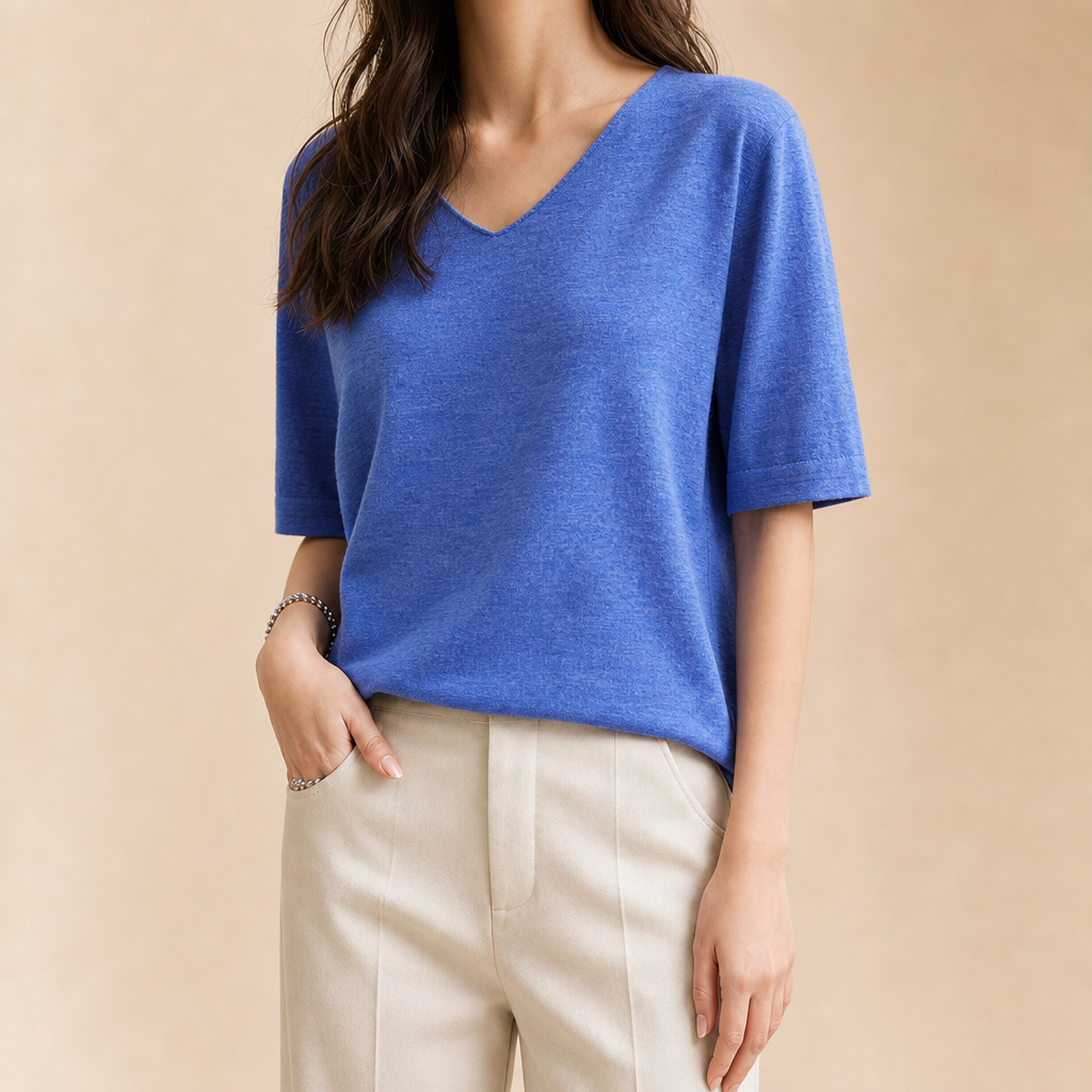 Hattie Merino V-Neck Tee
