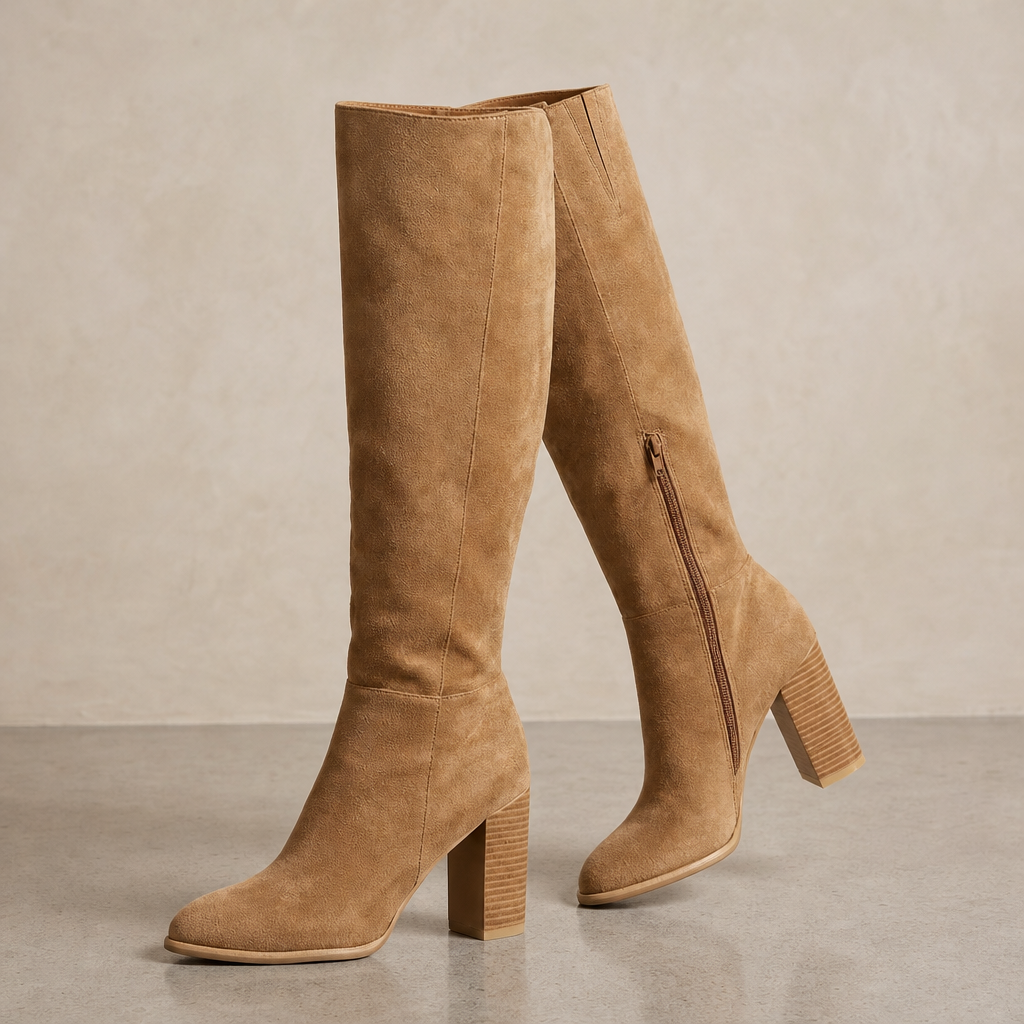 Callie Block Heel Knee-High Boots