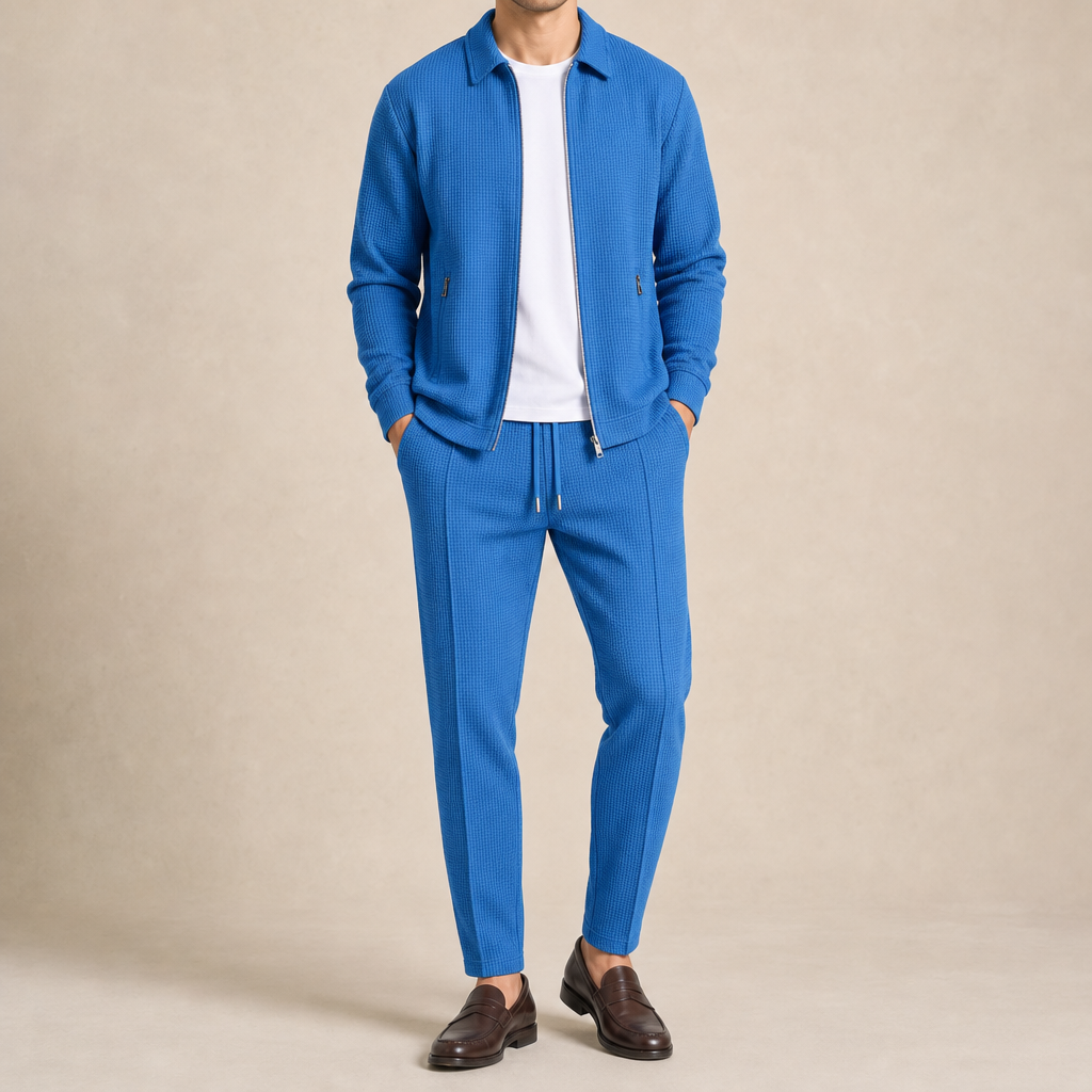 Trace Waffle-Knit Set