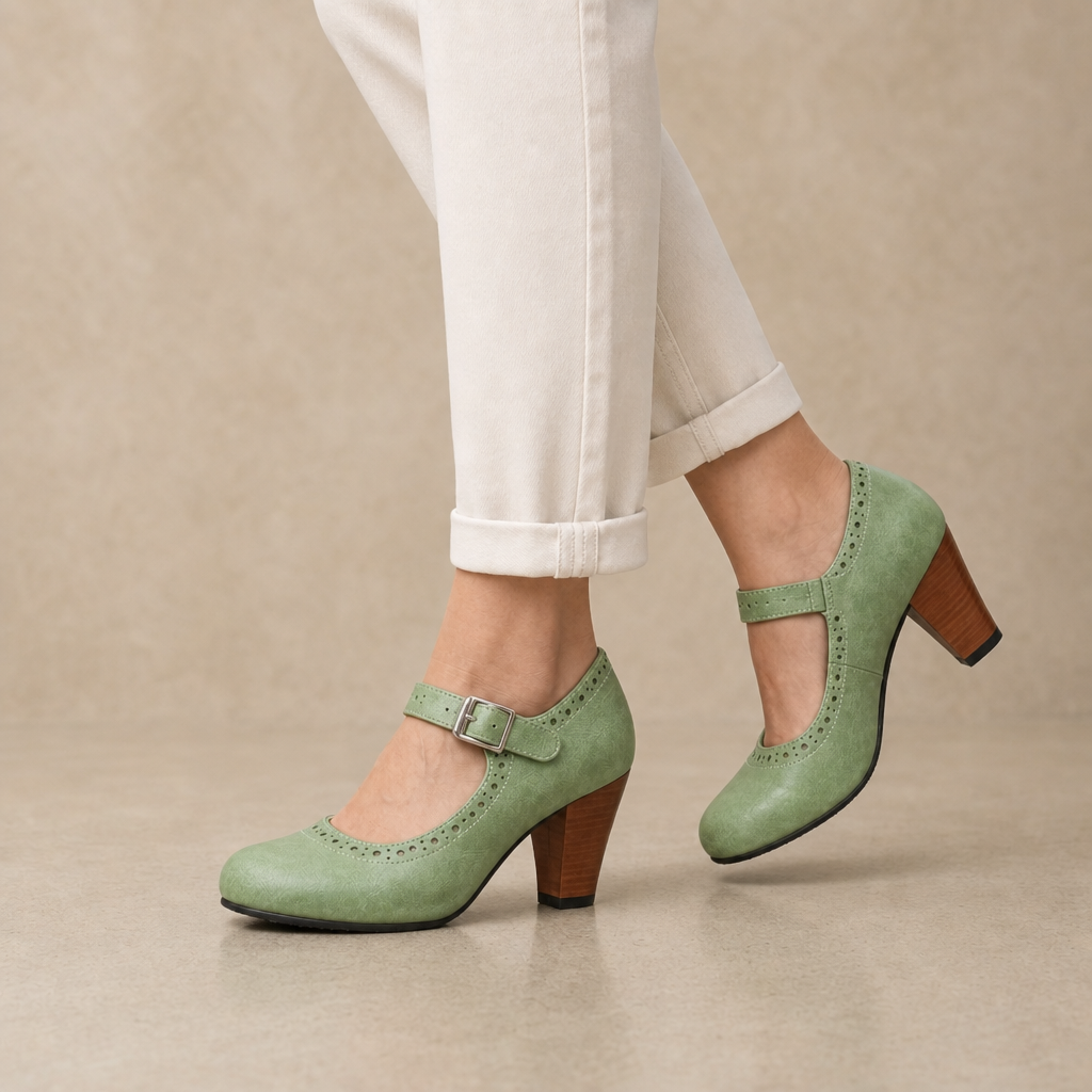 Cora Leather Heels
