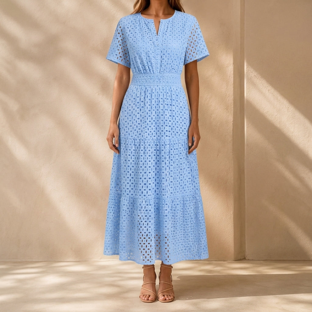 Winona Eyelet Midi Dress