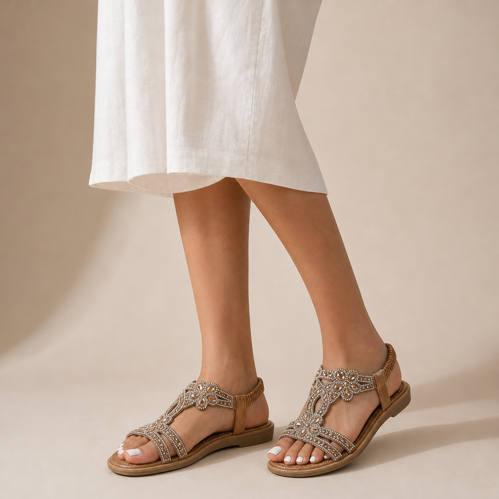 Jessa Embellished Orthopedic Sandals