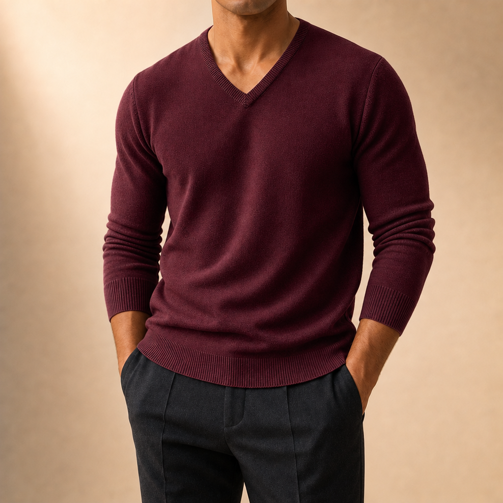 Tanner V-Neck Knit Sweater