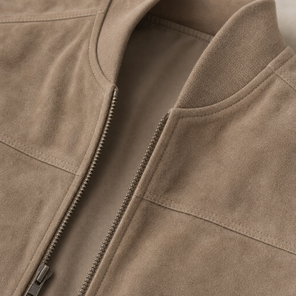 Walker Suede Bomber Jacket