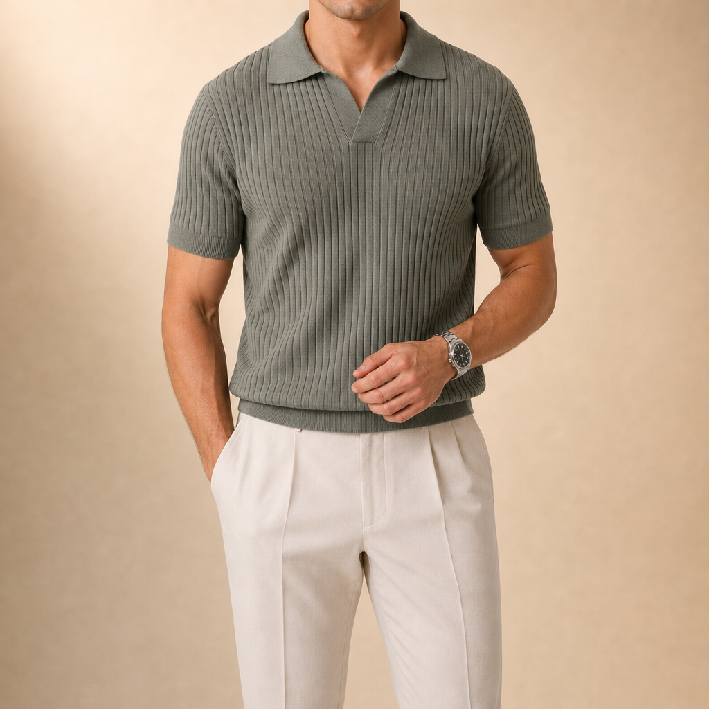 Shane Ribbed Polo