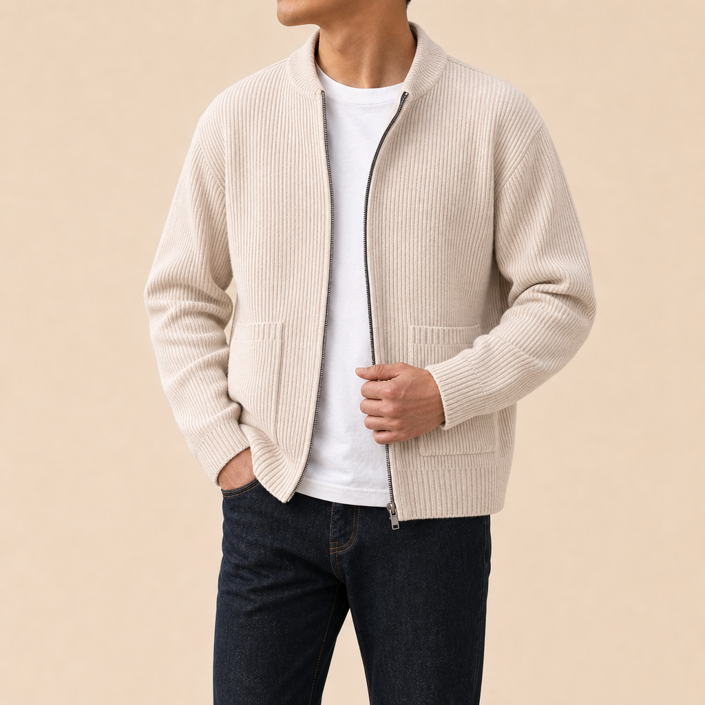 Wyatt Ribbed Knit Jacket