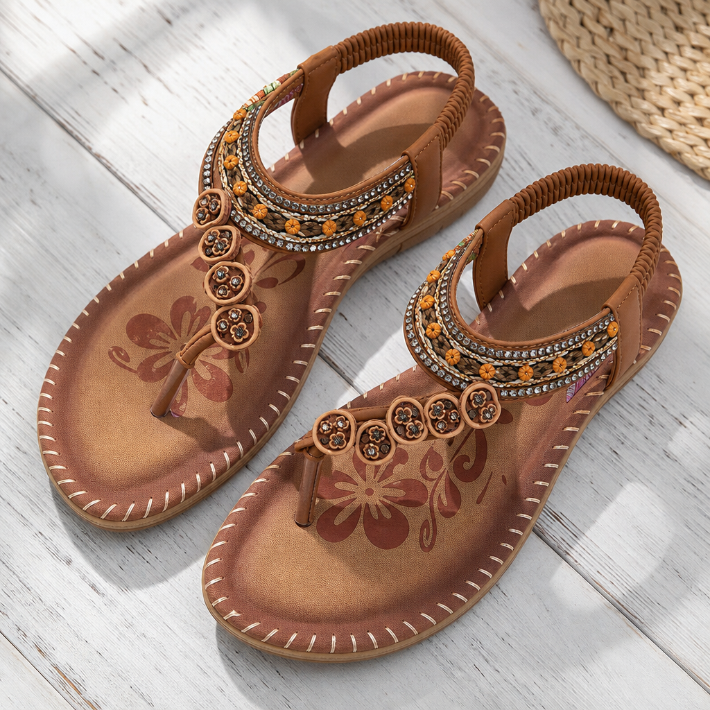 Flora Flat Sandals