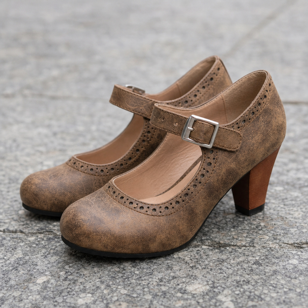 Cora Leather Heels