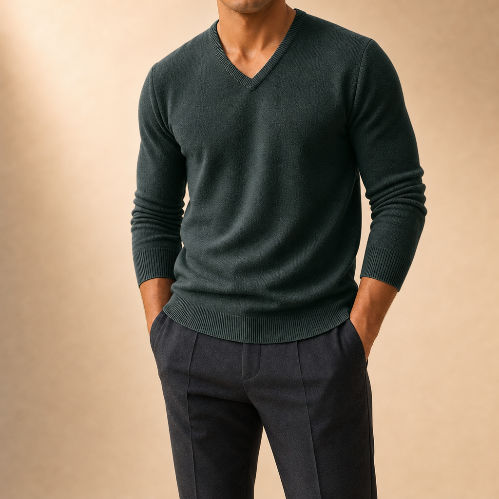 Tanner V-Neck Knit Sweater